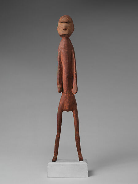 Figure: Male, Wood, pigment, Bari peoples 