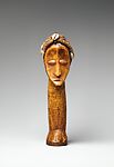 Head (Bwami), Ivory, fiber, cowrie shells, resin, Lega peoples