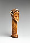 Head (Bwami), Ivory, fiber, cowrie shells, resin, Lega peoples