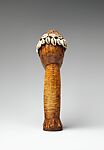 Head (Bwami), Ivory, fiber, cowrie shells, resin, Lega peoples