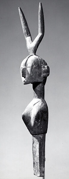 D'mba-da-Tshol (?) (antisocial woman) headdress, Baga artist, Wood, Baga peoples