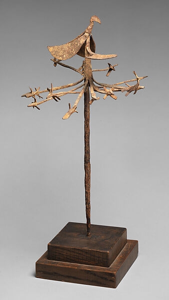 Diviner's Staff: Birds (Osun babalawo), Iron, Yoruba peoples 