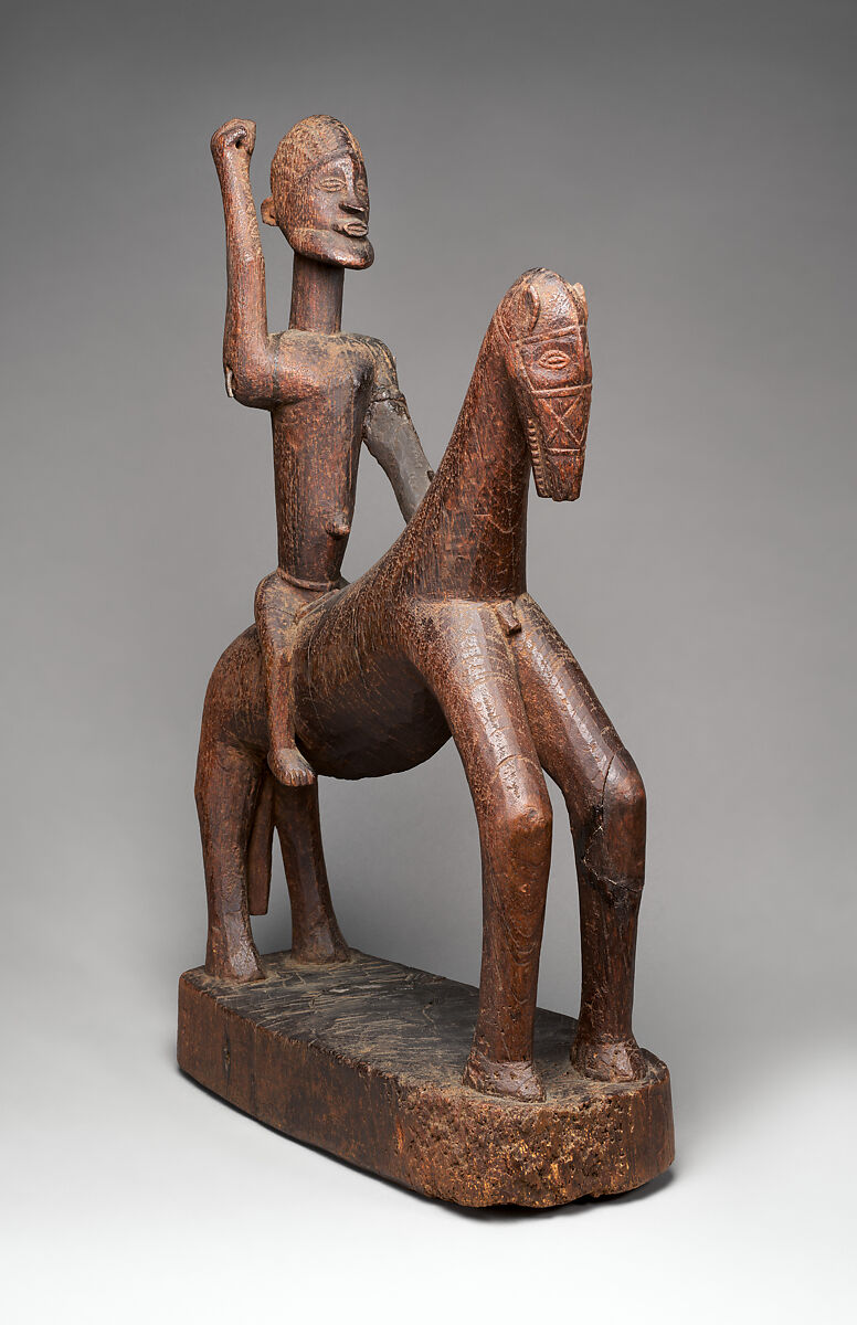 Equestrian, Dogon blacksmith, Wood, metal, Dogon peoples