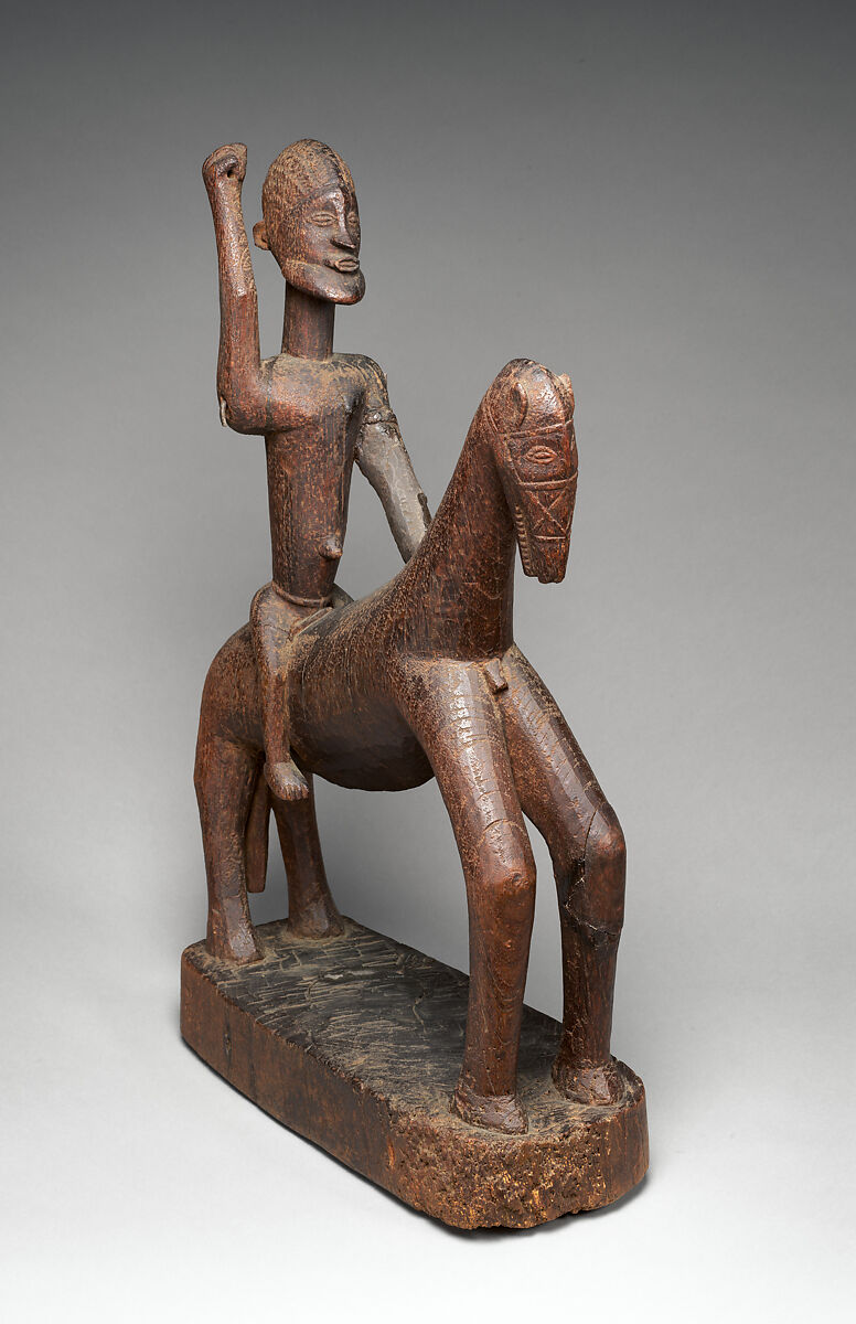 Equestrian, Dogon blacksmith, Wood, metal, Dogon peoples