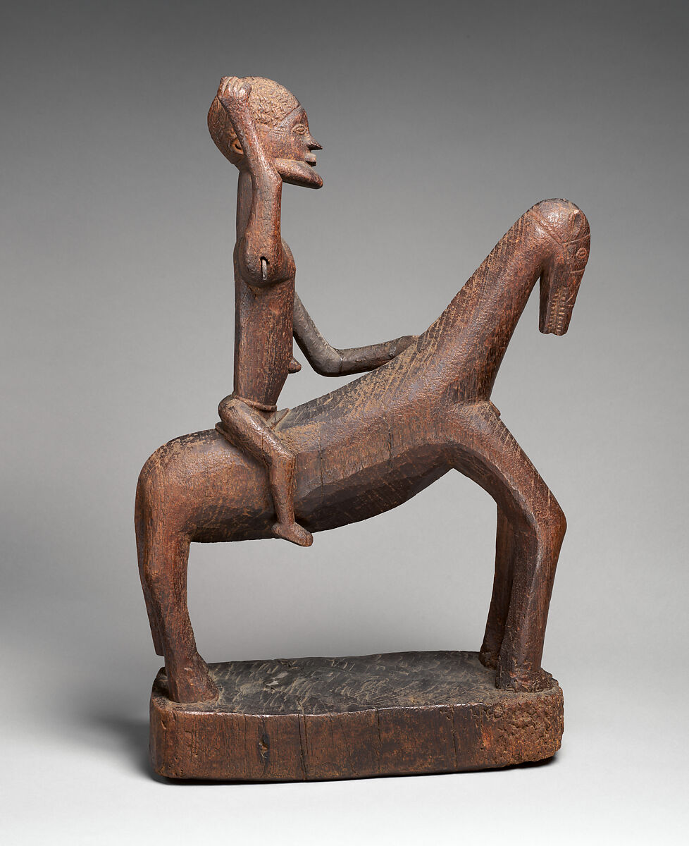 Equestrian, Dogon blacksmith, Wood, metal, Dogon peoples