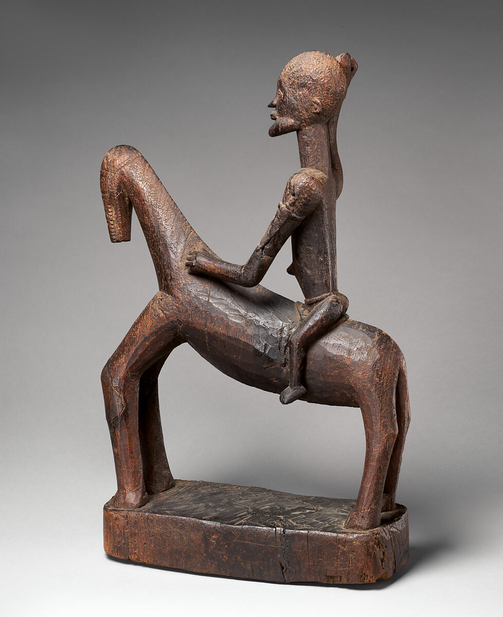 Equestrian, Dogon blacksmith, Wood, metal, Dogon peoples