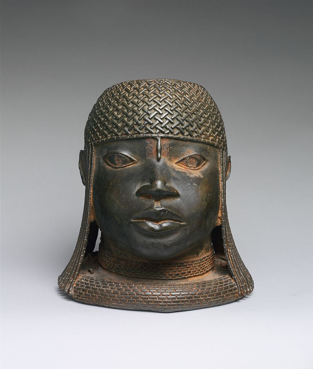 Head of an Oba, Edo artist, Brass, Edo artist 