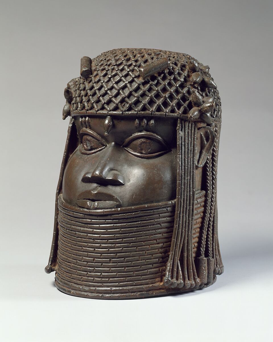 Head of an Oba, Brass, Edo peoples 