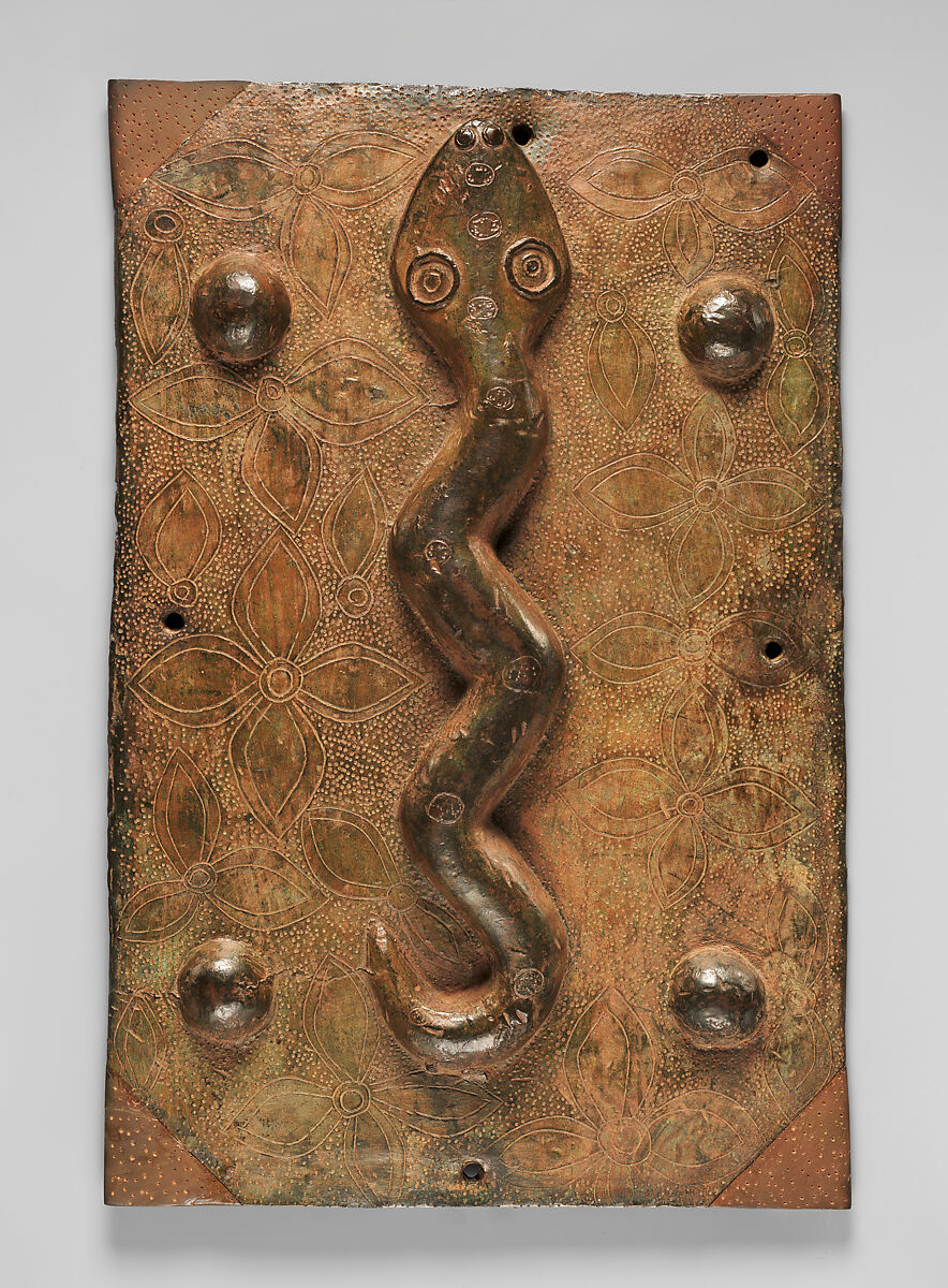 Plaque: Snake, Bronze, Edo peoples 