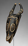 Zamble face mask, Guro artist, Wood, pigment, Guro