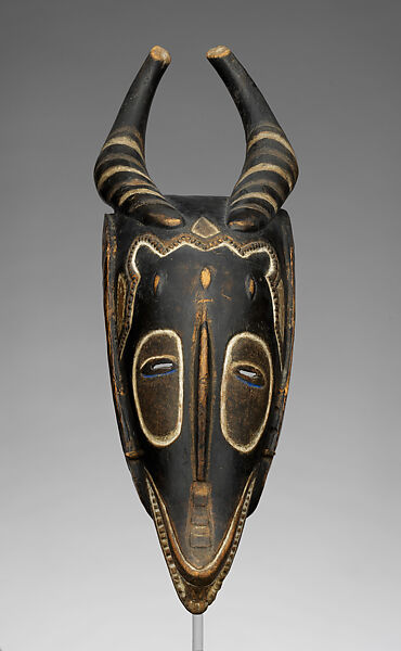 Antelope Mask (Zamble), Wood, pigment, Guro 