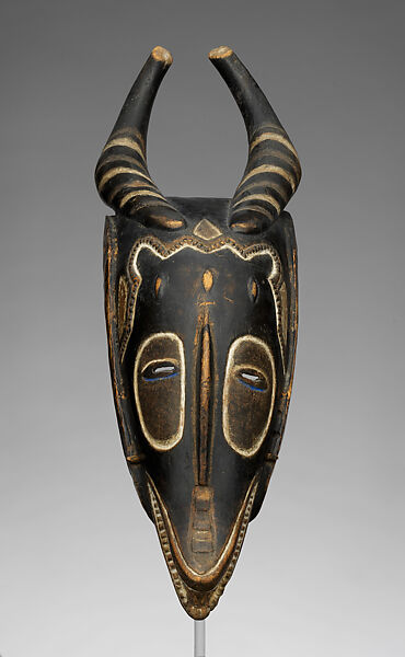 Zamble face mask, Guro artist, Wood, pigment, Guro 