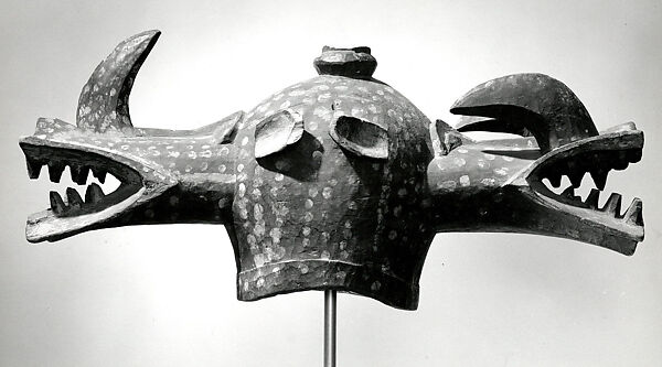 Janus Helmet Mask (Wanyugo), Wood, pigment, Senufo peoples 