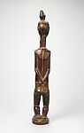 Diviner’s figure, Baule artist, Wood, pigment, beads, cord, Baule peoples