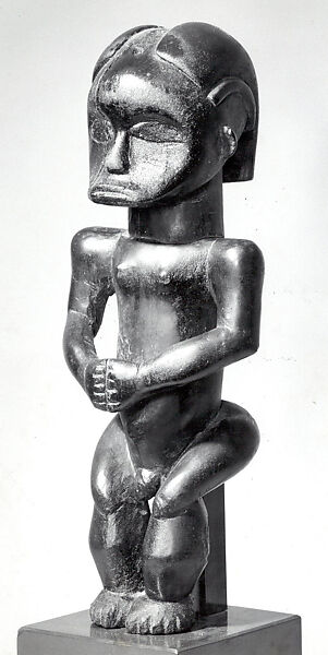 Male Reliquary Figure (Nlo Bieri), Wood, palm oil, Fang peoples 