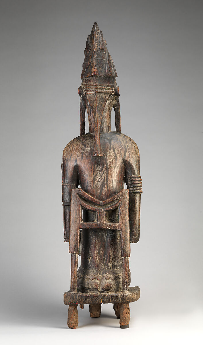 Gwandusu, Bamana numu (blacksmith), Wood (Cordyla africana or Lonchocarpus), applied organic materials, Bamana peoples