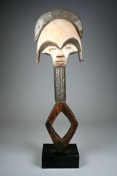 Reliquary Figure, Iron, wood, pigment, Kota peoples 