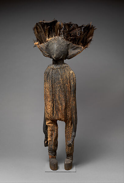 Oracle Figure (Kafigeledjo), Wood, cloth, feathers, tar, Senufo peoples 