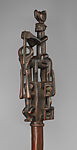 Staff with Equestrian Finial, Wood, Songo
