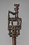 Staff with Equestrian Finial, Wood, Songo