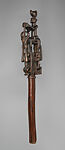 Staff with Equestrian Finial, Wood, Songo