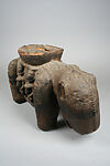 Vessel: Dog with Figures, Dogon blacksmith, Wood, Dogon peoples