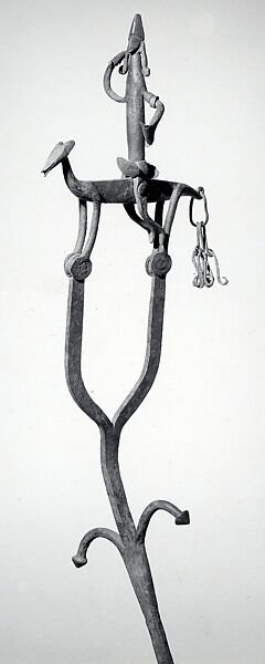Staff: Equestrian Figure, Iron, Bamana peoples 