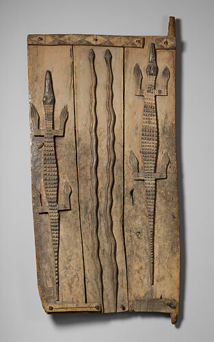 Door with crocodiles and pythons