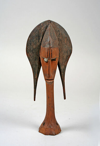 Marionette: Head (Merekun), Wood, mirror, Bamana peoples 