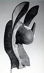 Koré Mask: Hyena (Sourokou Koun), Wood, metal, Bamana peoples