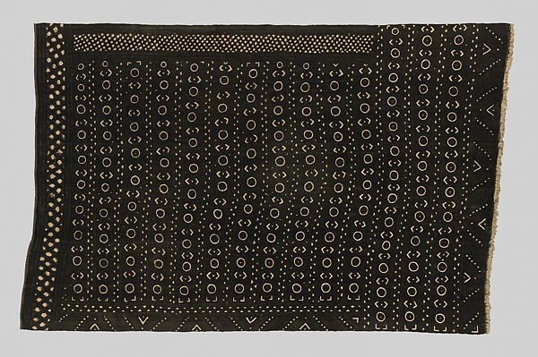 Wrapper (Bogolanfini), Cotton, dye, Bamana peoples 