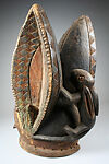 Headdress (Egungun), Wood, pigment, iron nails, Yoruba peoples