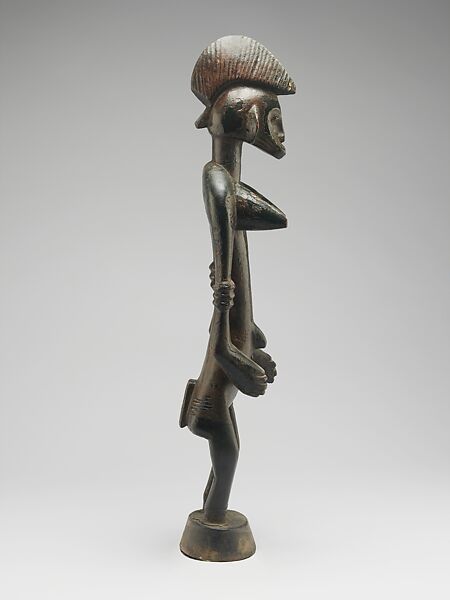 Made&ouml; (ambivalent spirit) altar figure, Senufo artist, Wood, pigment, Senufo peoples