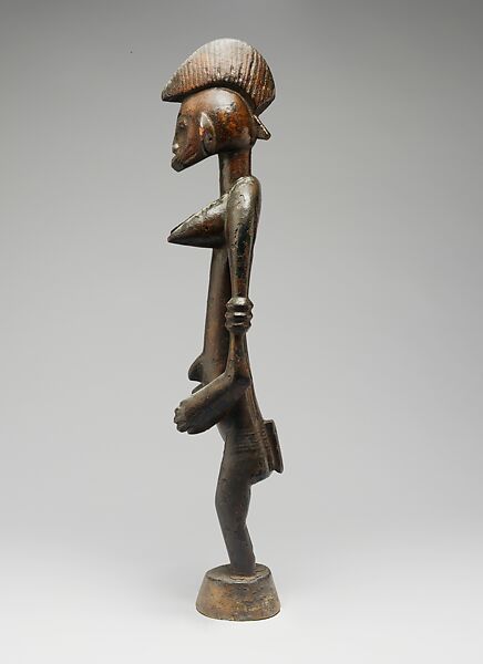 Made&ouml; (ambivalent spirit) altar figure, Senufo artist, Wood, pigment, Senufo peoples