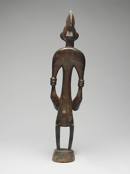 Made&ouml; (ambivalent spirit) altar figure, Senufo artist, Wood, pigment, Senufo peoples
