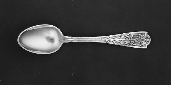Demitasse Spoon, Designed by George Washington Maher (1864–1926), Silver, silver gilt, American 