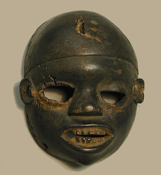 Mask, Wood, pigment, Ibibio peoples 