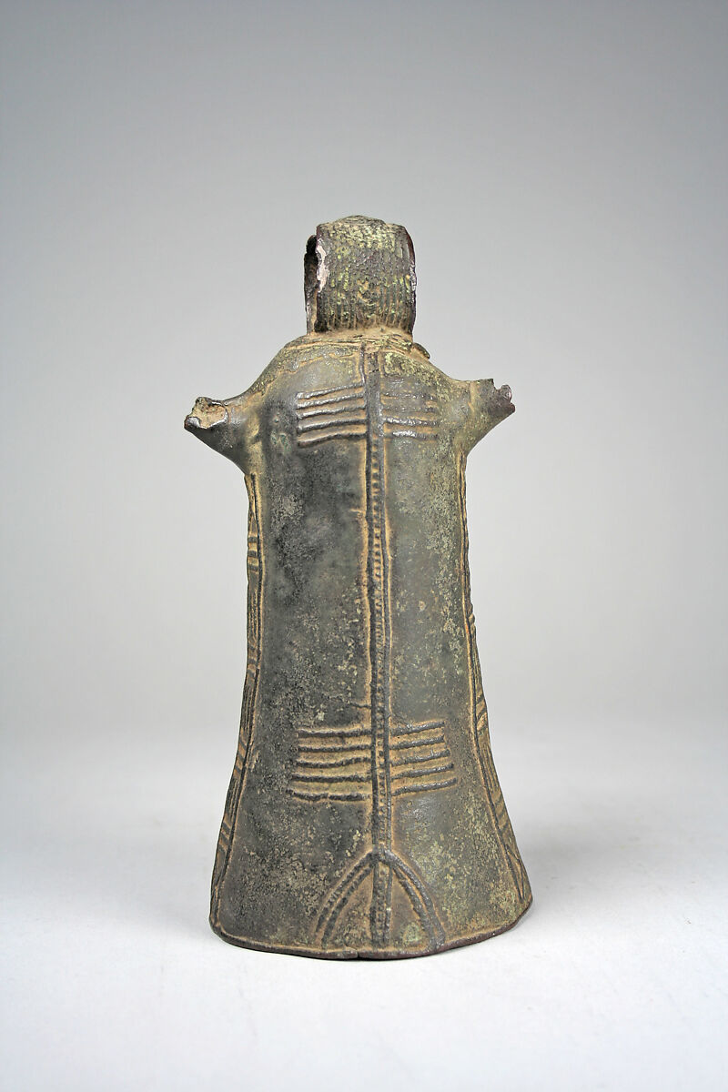 Bell head, Lower Niger Valley caster, Copper alloy, Lower Niger Bronze Industry