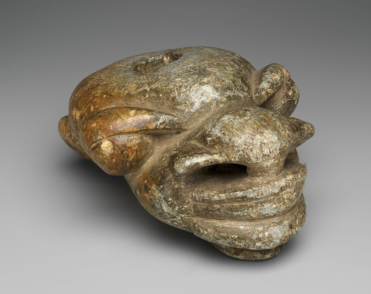 Figure: Head, Steatite (?), Sapi-Portuguese 