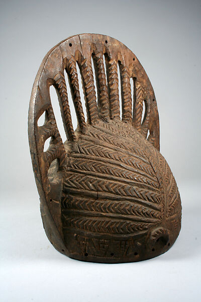 Headdress (Egungun), Wood, pigment, nails, Yoruba peoples 