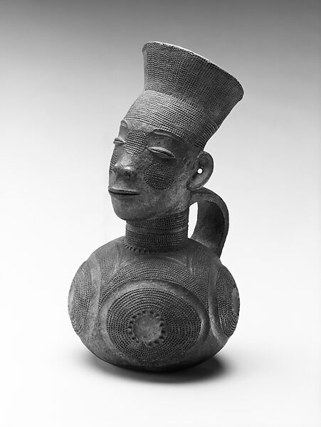 Figurative Vessel, Terracotta, Mangbetu peoples 