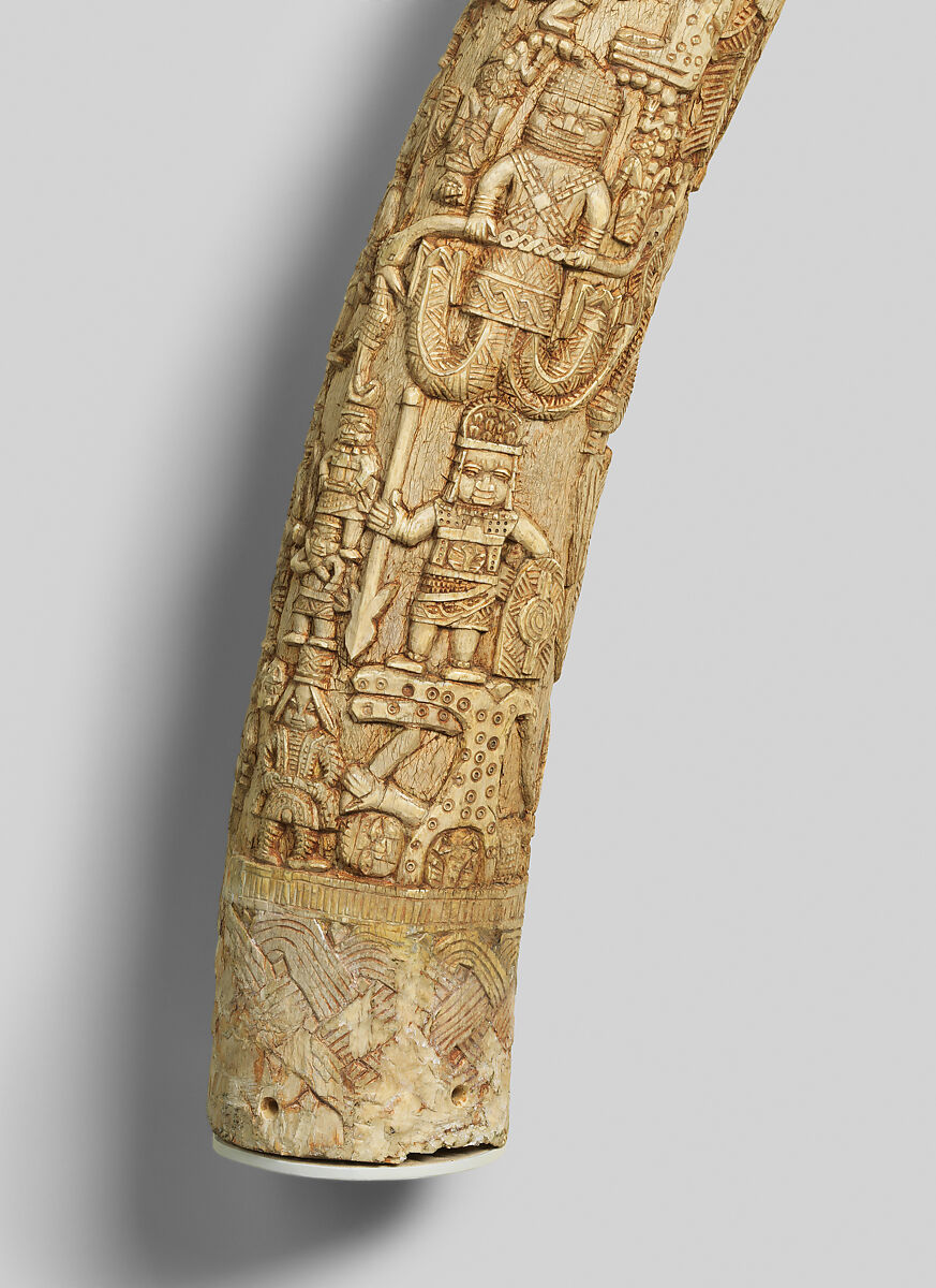 Altar Tusk, Ìgbèsànmwà (ivory- and wood- carving guild) artists, Ivory, Edo peoples