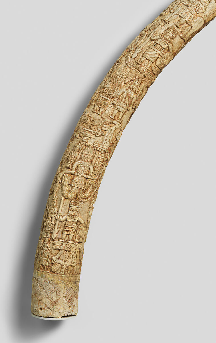 Altar Tusk, Ìgbèsànmwà (ivory- and wood- carving guild) artists, Ivory, Edo peoples