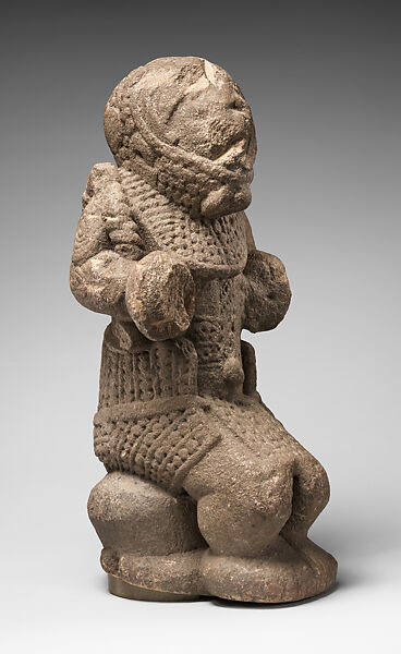Seated figure, Temne or Bullom artist(s), Stone, Temne or Bullom