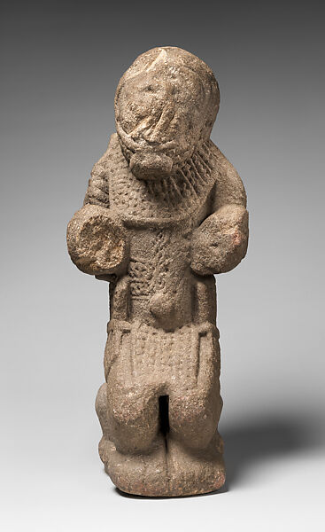 Figure: Seated Male, Stone, Sapi peoples 