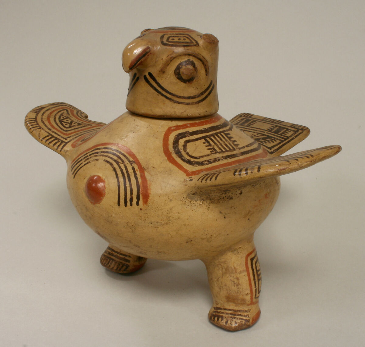 Owl Vessel, Ceramic, Diquís (?) 