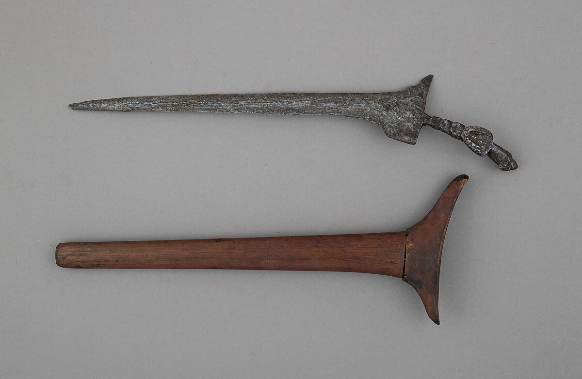 Kris with Sheath, Iron, wood, Javanese