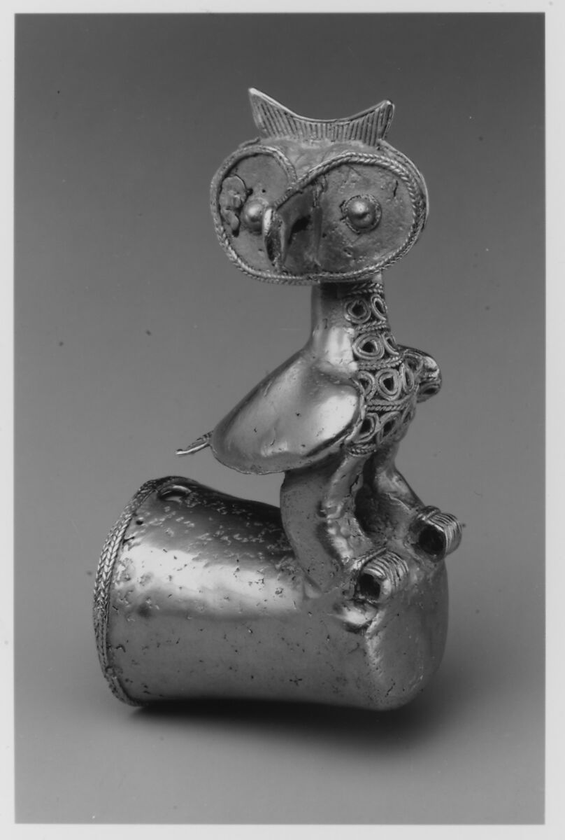 Owl Staff Head, Gold, Zenú