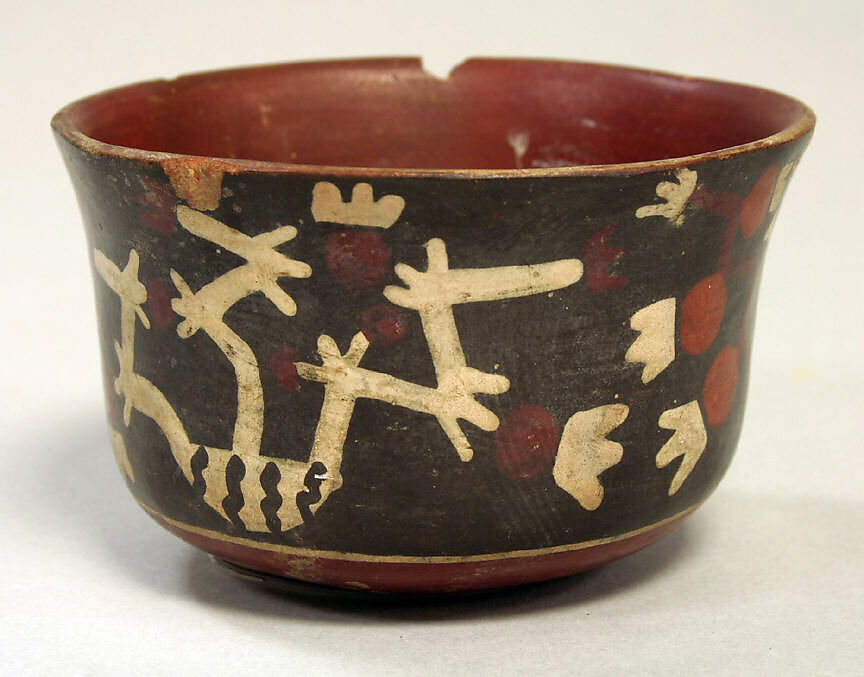 Painted Bowl, Ceramic, pigment, Nasca 