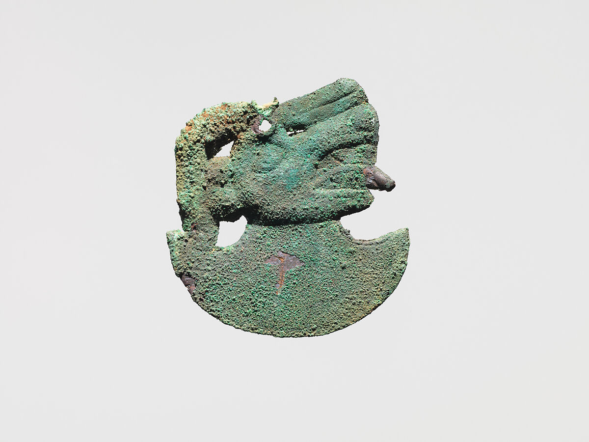 Crescent Ornaments, Copper, Moche 